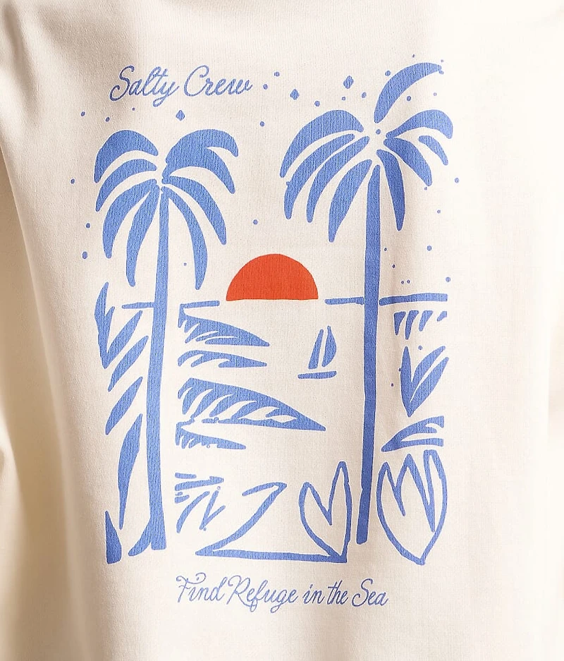 Geo Palm Hooded Sweatshirt