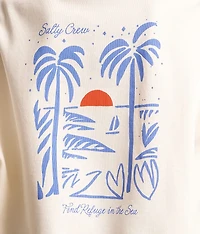 Geo Palm Hooded Sweatshirt