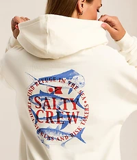 Overlay Hooded Sweatshirt