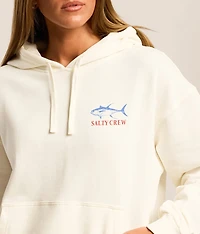 Overlay Hooded Sweatshirt