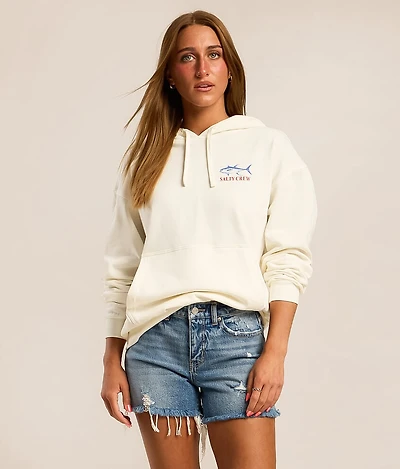 Overlay Hooded Sweatshirt