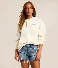 Overlay Hooded Sweatshirt