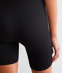 Seamless Ribbed Romper
