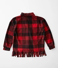 Girls - Cobie Fleece Fringe Shacket