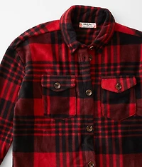 Girls - Cobie Fleece Fringe Shacket