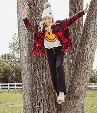 Girls - Cobie Fleece Fringe Shacket