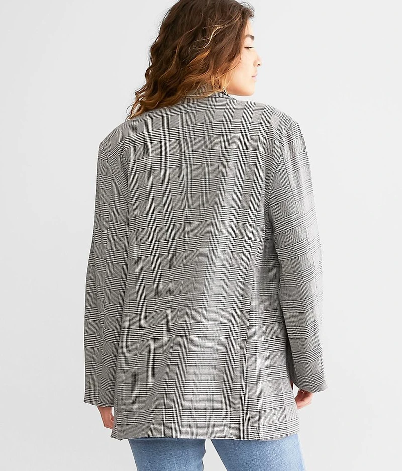Oversized Plaid Blazer