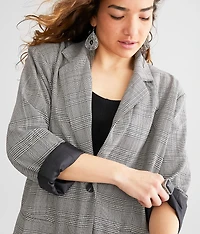 Oversized Plaid Blazer