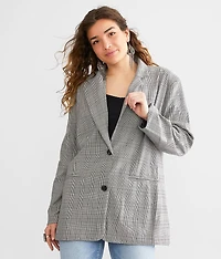 Oversized Plaid Blazer