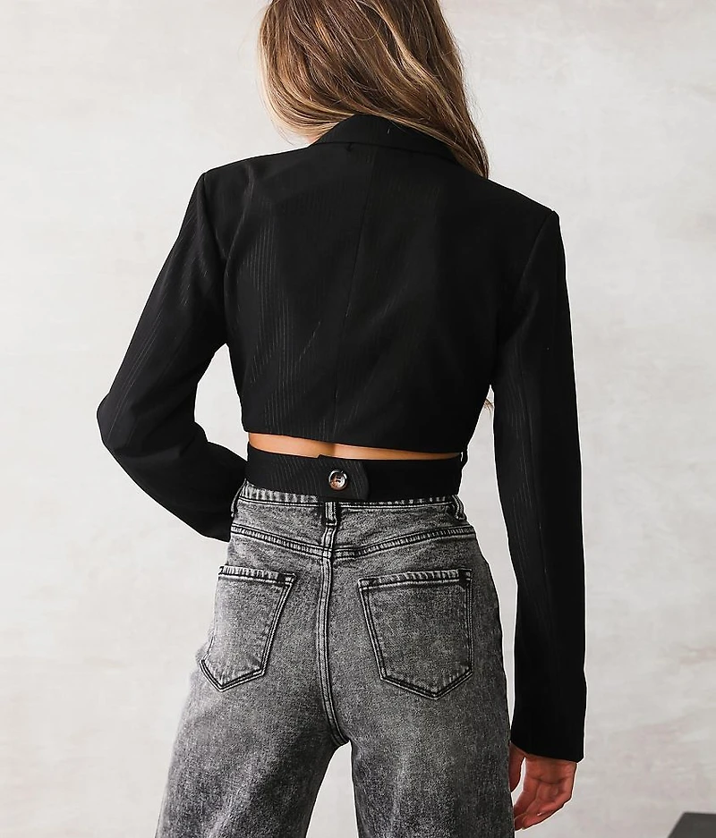 Wrapped Surplice Blazer