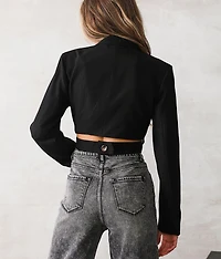 Wrapped Surplice Blazer