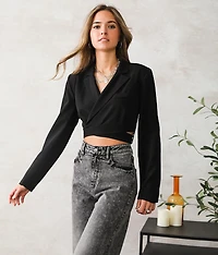 Wrapped Surplice Blazer