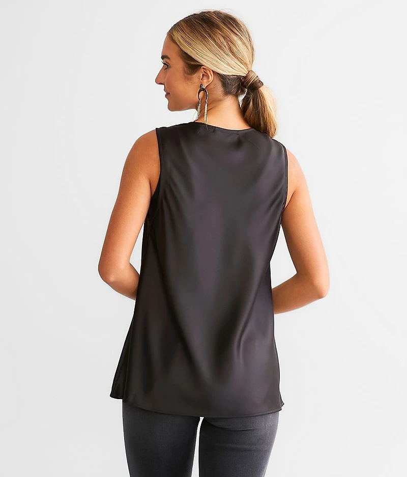 Glitz Satin Tank Top