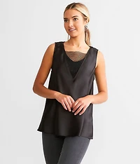 Glitz Satin Tank Top