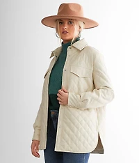 Faux Leather Shacket