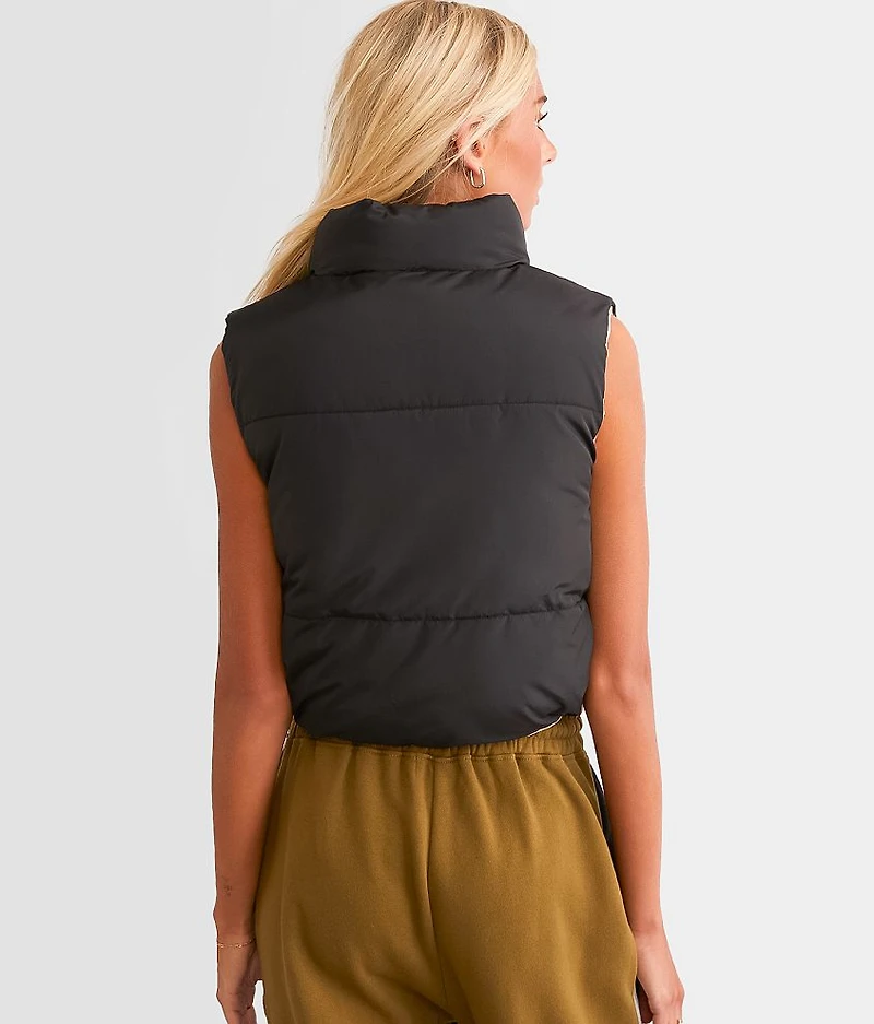 Reversible Cropped Puffer Vest