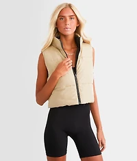 Reversible Cropped Puffer Vest