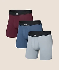 3 Pack Essential Cotton Stretch Boxer Briefs