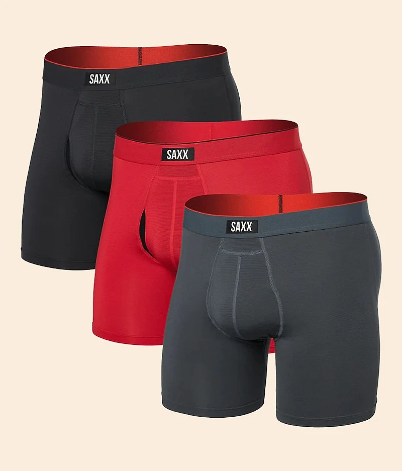 Multi-Sport Mesh 3 Pack Stretch Boxer Briefs