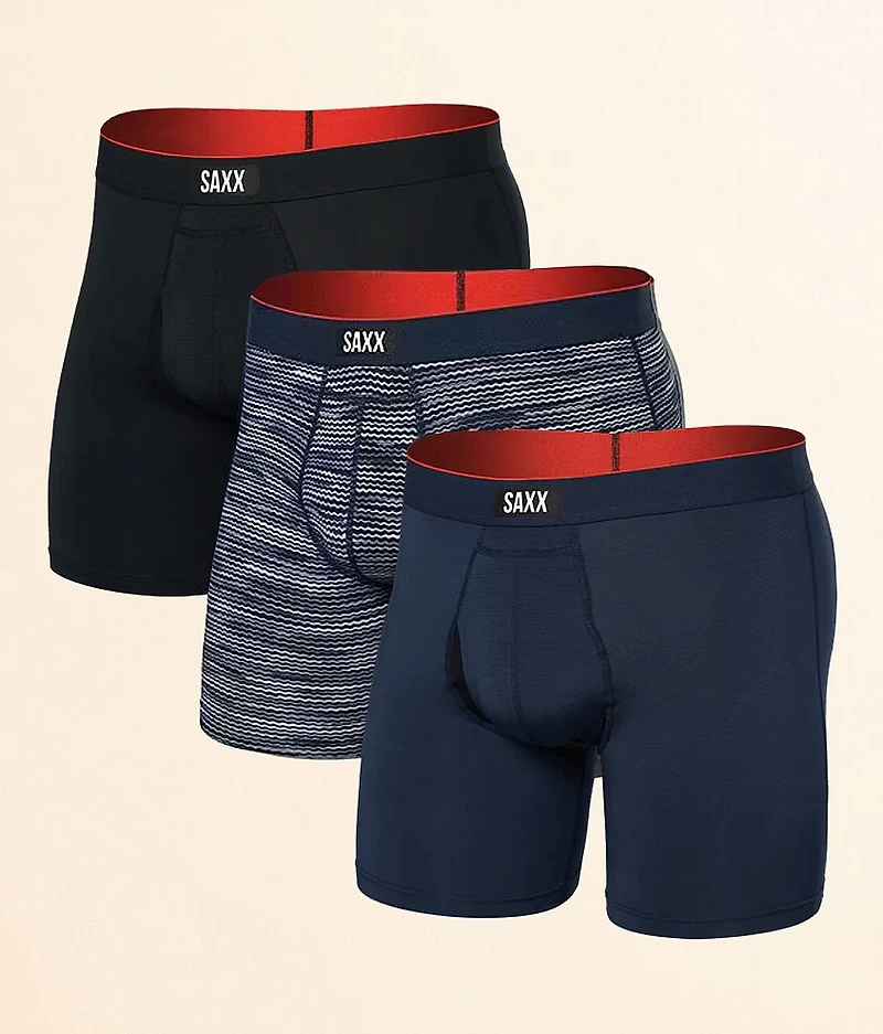 Multi-Sport Mesh 3 Pack Stretch Boxer Briefs
