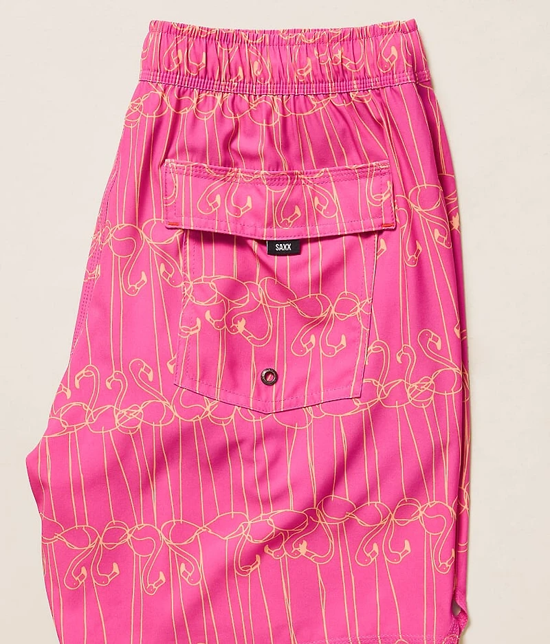 Oh Buoy Flamingo Stretch Swim Trunks