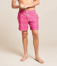 Oh Buoy Flamingo Stretch Swim Trunks