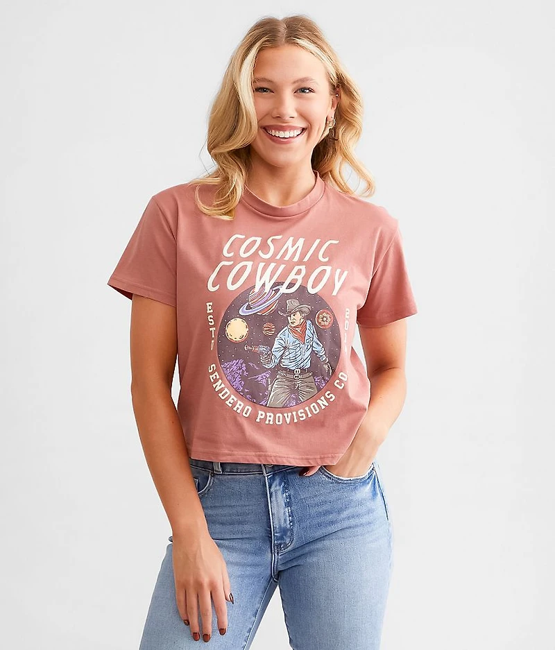 Cosmic Cowboy Cropped T-Shirt