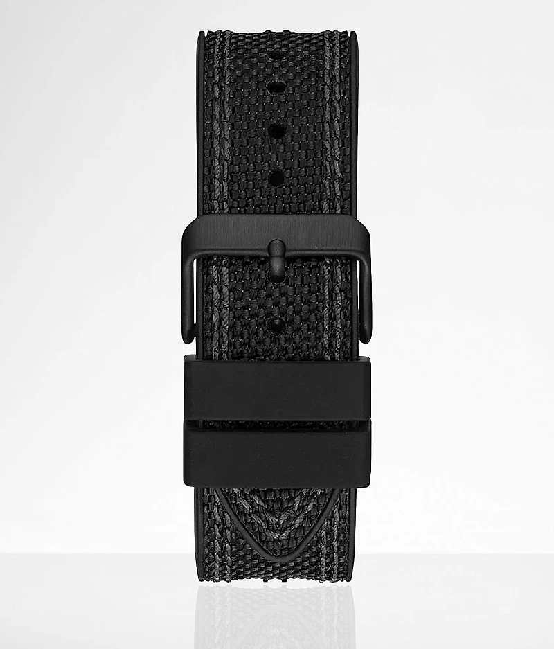 Black Nylon Silicone Flex Watch