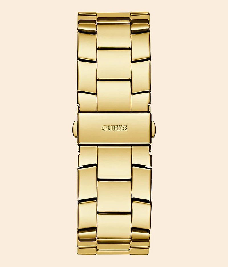 Gold Tone Crystal Watch