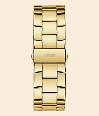 Gold Tone Crystal Watch