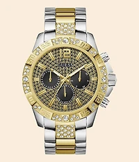 Crystal Two Tone Watch