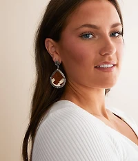 Cow Print Stud Earring