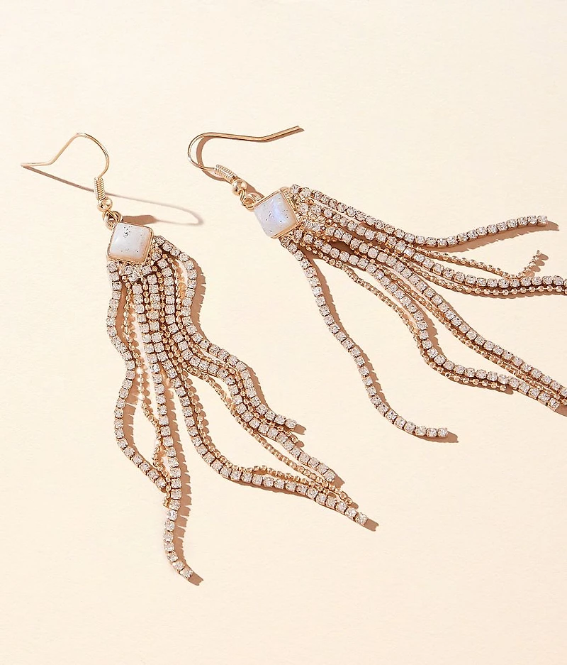 Glitz Fringe Drop Earring