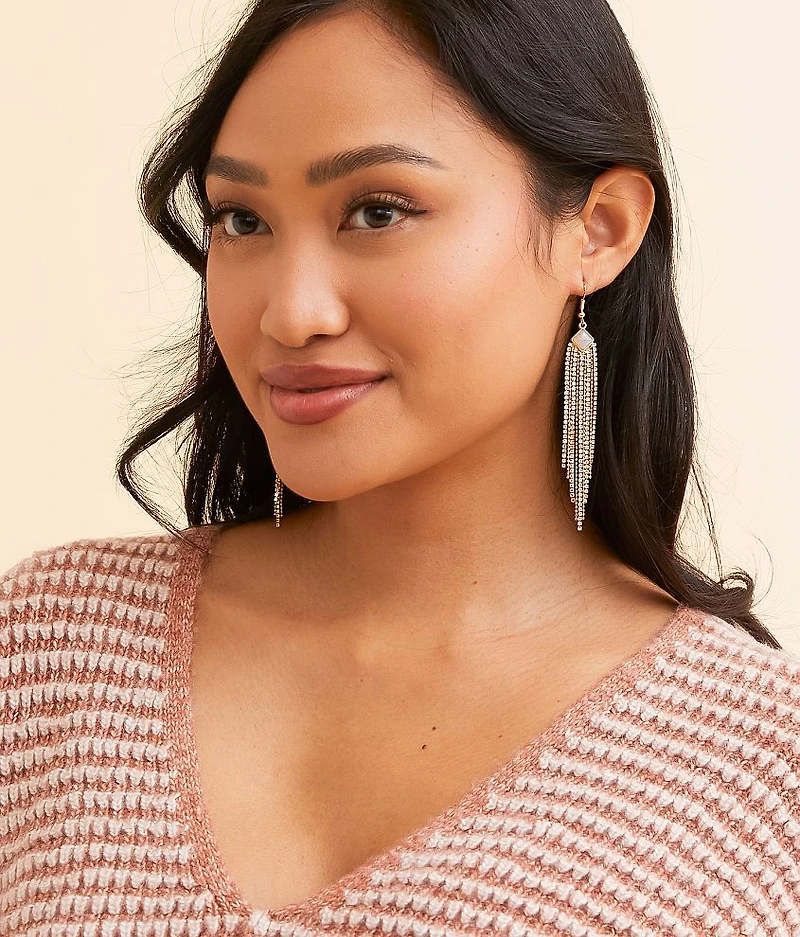 Glitz Fringe Drop Earring