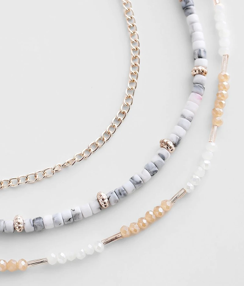 3 Pack Beaded Necklace Set