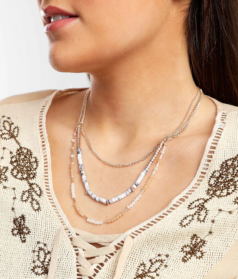 3 Pack Beaded Necklace Set