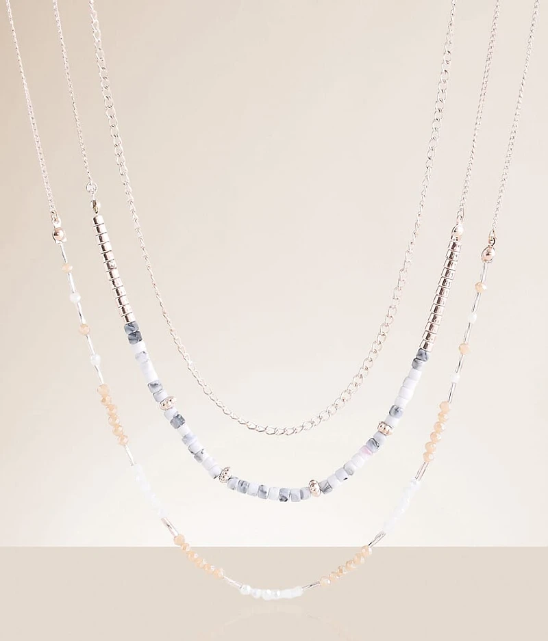 3 Pack Beaded Necklace Set