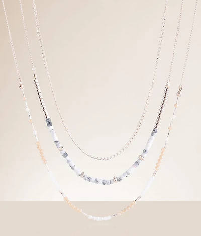 3 Pack Beaded Necklace Set