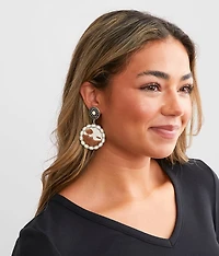 Cowhide Earring