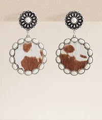 Cowhide Earring
