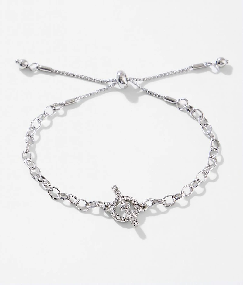 Rhinestone Chain Bracelet
