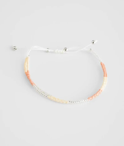 Seed Bead Slider Bracelet