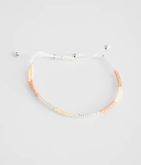 Seed Bead Slider Bracelet