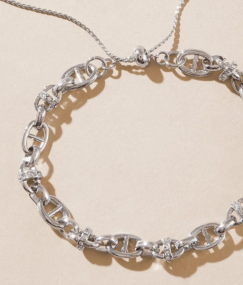 Rhinestone Slider Bracelet