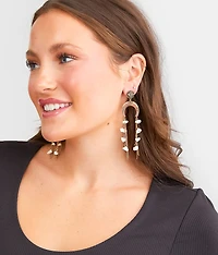 Stone & Fringe Earring