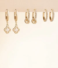 3 Pack Glitz Earring Set
