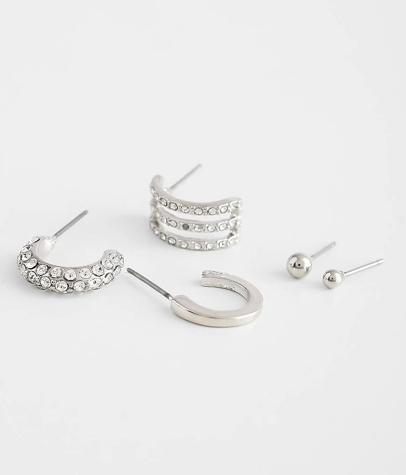 12 Pack Stud Earring Set