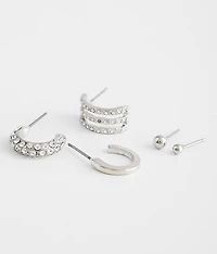 12 Pack Stud Earring Set