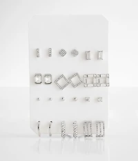 12 Pack Stud Earring Set