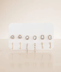 6 Pack Glitz Earring Set